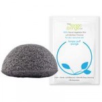 Konjac Facial Puff Sponge with Bamboo Charcoal – for oily & acne pr…